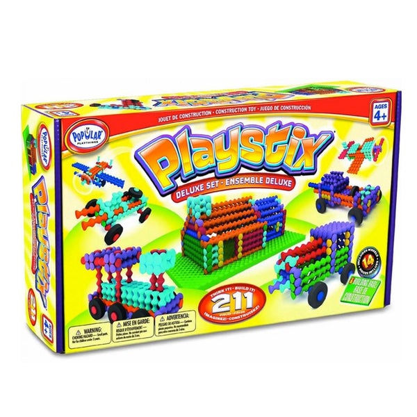 211pc Popular Playthings Playstix Deluxe Set Building Toy Kids Children 4y+ Carousel 1