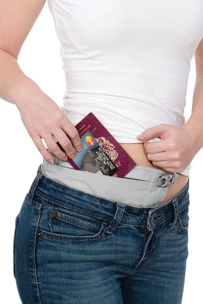 Pacsafe Coversafe V100 RFID Blocking Waist Wallet Grey Carousel 3