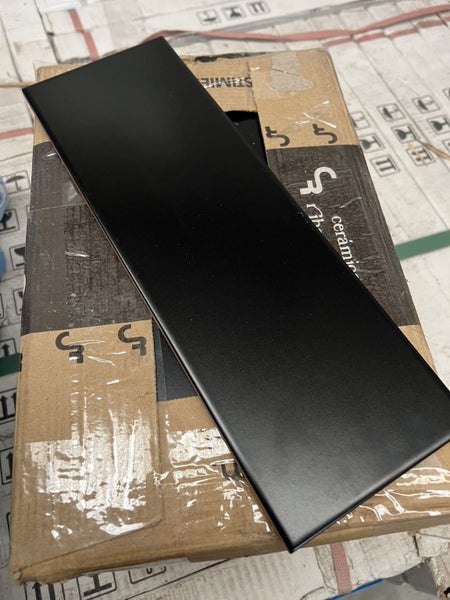 Wall Tiles-Black Matt100x300mm Carousel 2