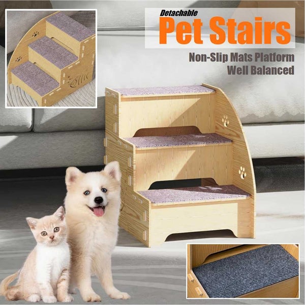 Brand New Pet Stairs Steps Dog Ramp Ladder Stair Steps Bed *Clearance* Carousel 1