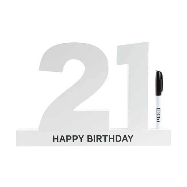 21st Birthday Signature Block Carousel 2