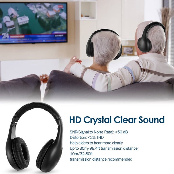 Wireless TV Headphones with 2.4g Digital RF Transmitter,HiFi Over-Ear Headphone Carousel 7