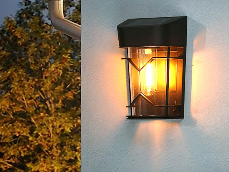 Solar Fence Light Water-resistant Outdoor Wall Lamp for Garden Patio Decor Carousel 5