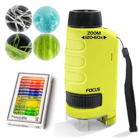 Miniscope Kids,Pocket Microscope for Kids,Portable Microscope,Handheld Microscop Carousel 1