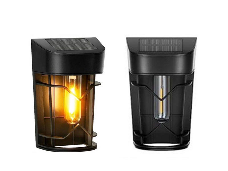 Solar Fence Light Water-resistant Outdoor Wall Lamp for Garden Patio Decor Carousel 1