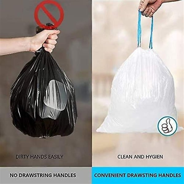 Small Trash Bag 2.6 Gallon Garbage Bags Bathroom Trash Can Liners For Bedroom Carousel 5