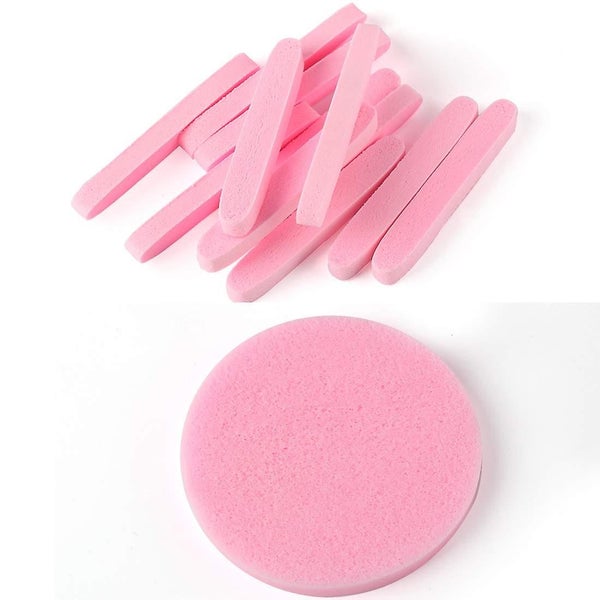 Makeup Removal Wash Striped Face Sponge Pads Facial Sponge Compressed Carousel 2