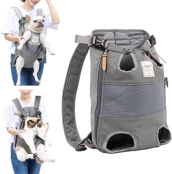 Adjustable Dog Carrier Backpack Gray Transport Bag For Dogs Carousel 1