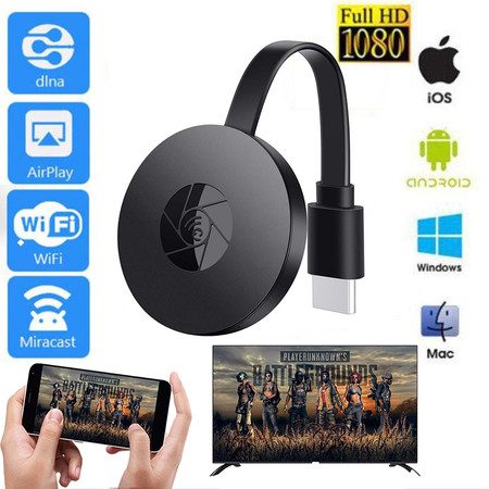 1080P Wireless HDMI Dongle Display Receiver Wireless TV Screen Mirror Display TV Carousel 1