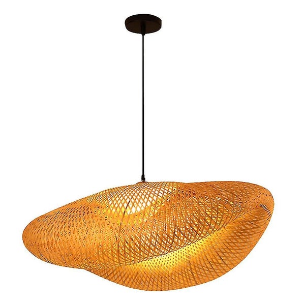 Rattan Lamp Shade Bamboo Shade Ceiling Light Bamboo Woven Light Bamboo Cage Li Carousel 1