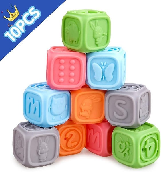 10pcs Baby Toys From 0 3 6 12 Months Soft Baby Building Blocks For Toddlers Toy Carousel 1