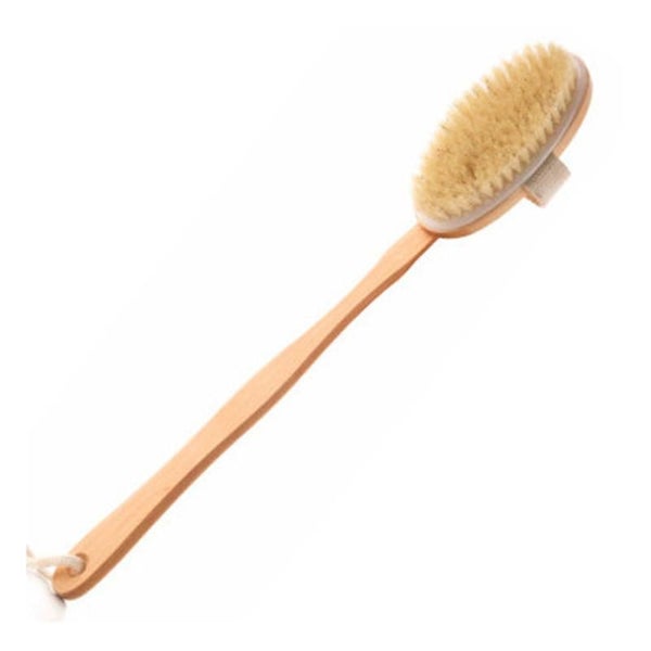 Dry Skin Exfoliating Brush - Long Handle Back Scrubber For Shower Carousel 1