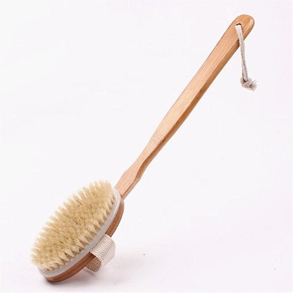 Dry Skin Exfoliating Brush - Long Handle Back Scrubber For Shower Carousel 2