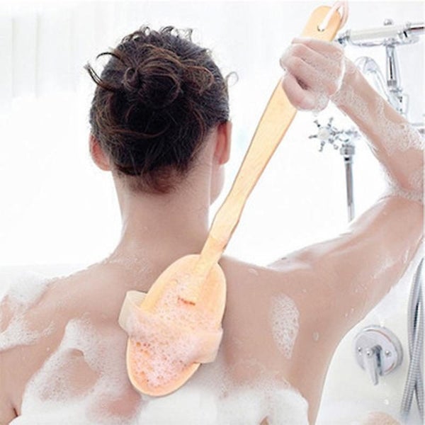 Dry Skin Exfoliating Brush - Long Handle Back Scrubber For Shower Carousel 5
