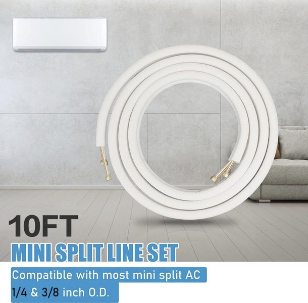 3M Insulated Copper Pipe Split Line Air Conditioner Pipe Fitting Pair Coil Tube Carousel 7