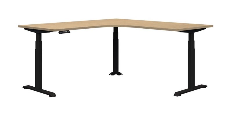 Summit II Electric 90° Corner Workstation Desk 2000x2000x800 Carousel 1
