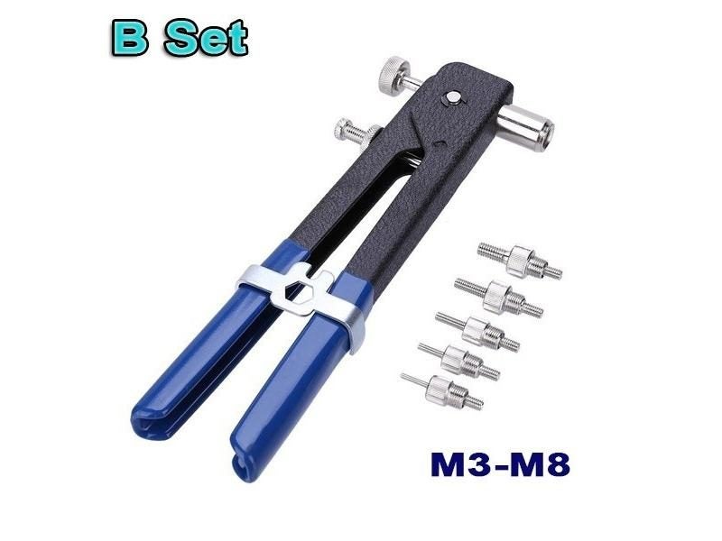 50/150pcs M3/M4/M6/M8 Thread Blind Rivet Nut Steel/Aluminum Flat Head Threaded Carousel 1
