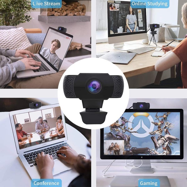 1080p Webcam With Microphone Usb 2.0 Desktop Laptop Computer Web Camera With A Carousel 3