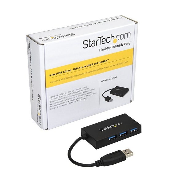 StarTech.com HB30A3A1CFB 4 Port USB Hub 1x USB-C & 3x USB-A Carousel 4