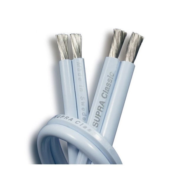 Supra Classic 2 x 4.0mm Terminated Speaker Cable, 2 Mtr Pair Carousel 2