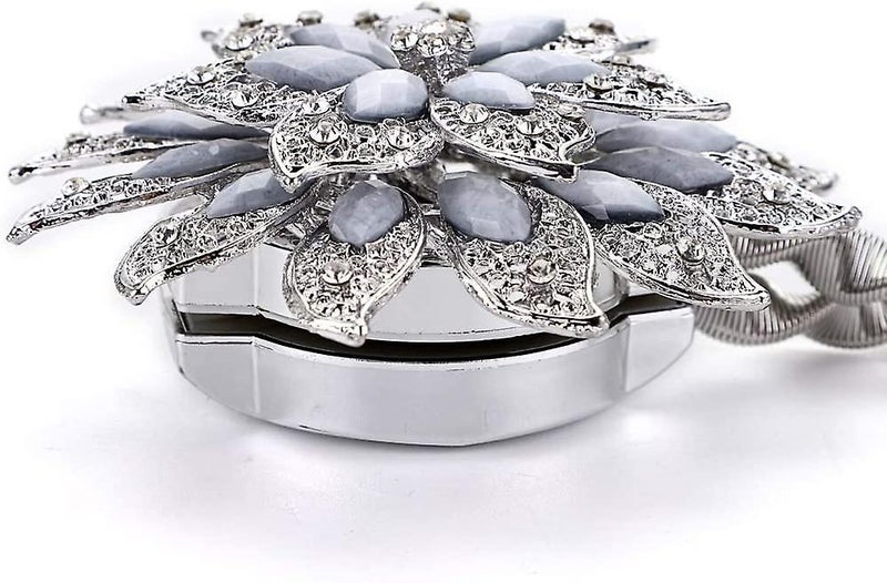 2 Pcs Crystal Curtain Magnetic Tiebacks Decorative Big Flower Curtain Clips Bu Carousel 2