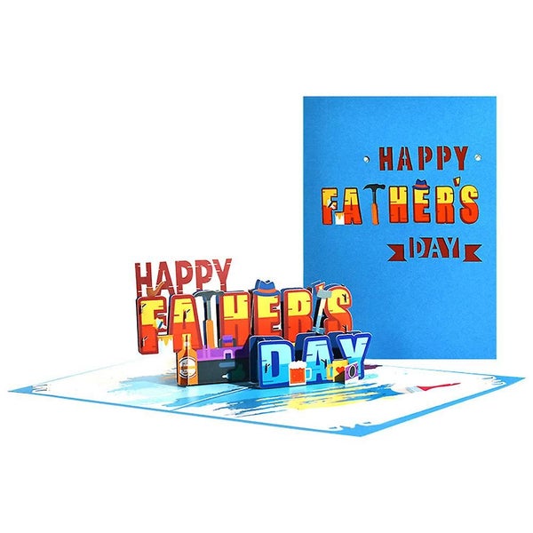 Pop Up Funny Fathers Day Card - From Wife Kids Daughter Son - With Envelope - G Carousel 5