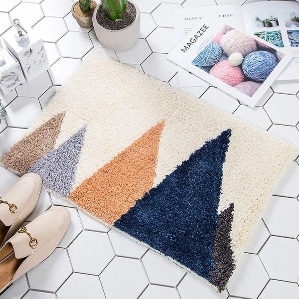 Bathroom Rugs Nature Bath Rug Non-slip Soft Absorbent Machine-washable Shower Carousel 1