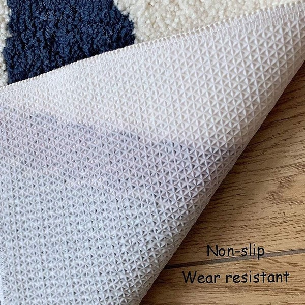 Bathroom Rugs Nature Bath Rug Non-slip Soft Absorbent Machine-washable Shower Carousel 2