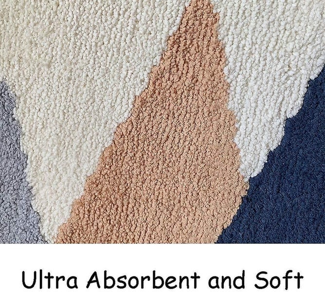 Bathroom Rugs Nature Bath Rug Non-slip Soft Absorbent Machine-washable Shower Carousel 3