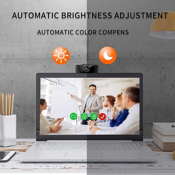 High Definition 1080p Webcam With Built-in Microphone Usb 0 For Desktop Laptop Carousel 3