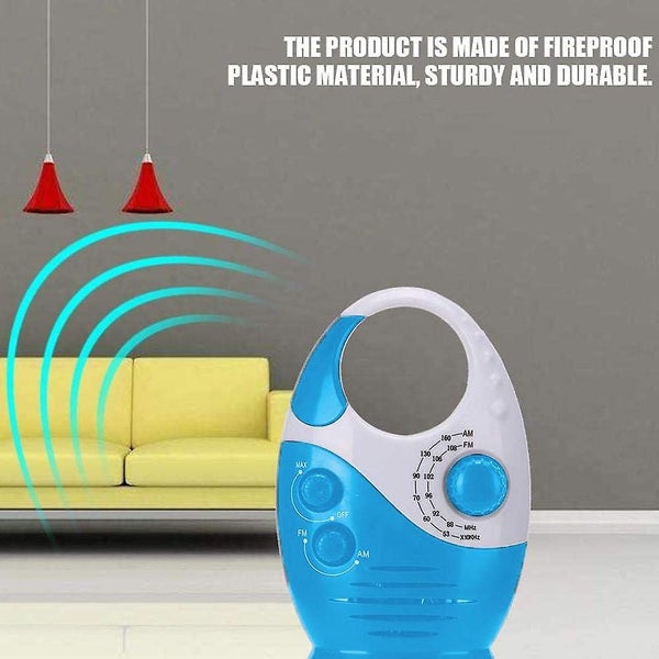 Waterproof Shower Radio Adjustable Volume Shower Am Fm Button Speaker Bathroom Carousel 4
