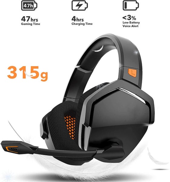 Gaming Headset With Microphone Wireless 3-in-1 Gamer Headphones Carousel 2