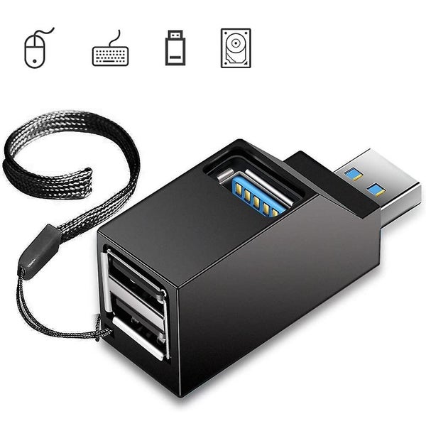 Usb 3.0 3-port Hub 2 Usb 2.0 + Usb 3.0 Data Hubblack Carousel 2
