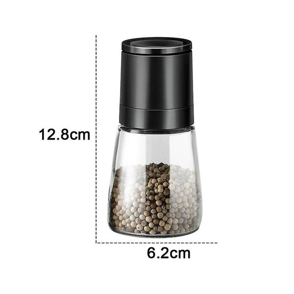 Deluxe Salt And Pepper Grinder Set Of 2 Refillable With Adjustable Coarseness Carousel 2