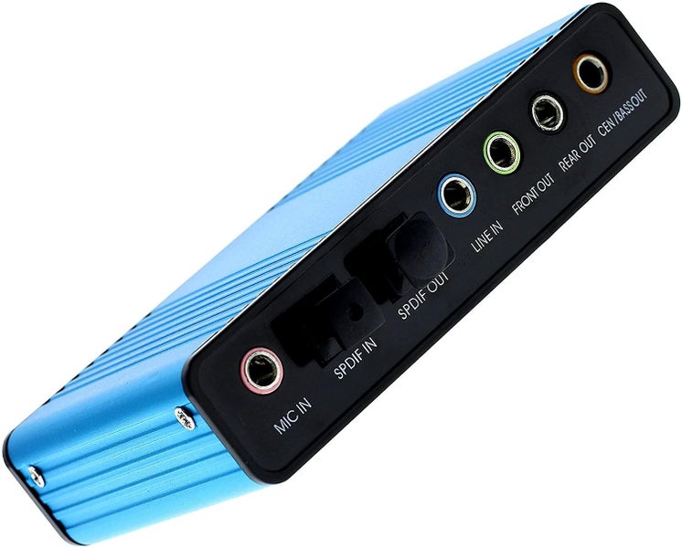 Usb 2.0 External Sound Card 6-channel 5.1 Surround Sound Adapter Audio For Pc- Carousel 1