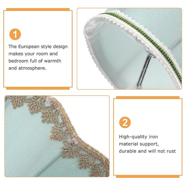 2 Pcs E27 Bulb Drum Lamp Shade Replacement Lamp Shades Fabric Lampshade Lamp S Carousel 2