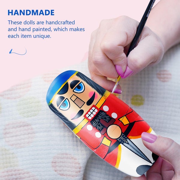 Squiz Toys Handmade Russian Nesting Dolls Handmade Russian Toys Wood Nesting P Carousel 2