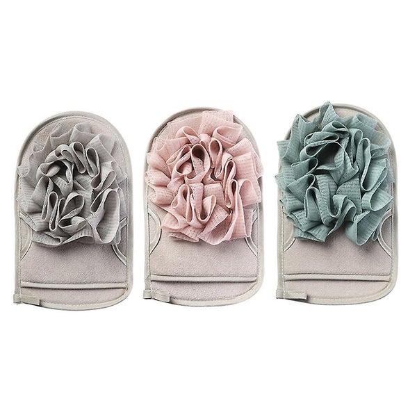 3pcs Bath Scrubber Shower Mitts Dual Sides Comfortable Massage Skin Care Scubb Carousel 2