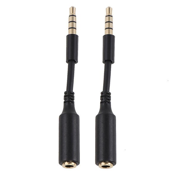 2pcs 3.5mm Stereo Audio Male To Female Extension Cables Earphone Extension Lin Carousel 1