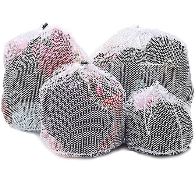 Laundry Bag Washing Machine 4 Pieces Laundry Bag With Cord Stopper Carousel 2