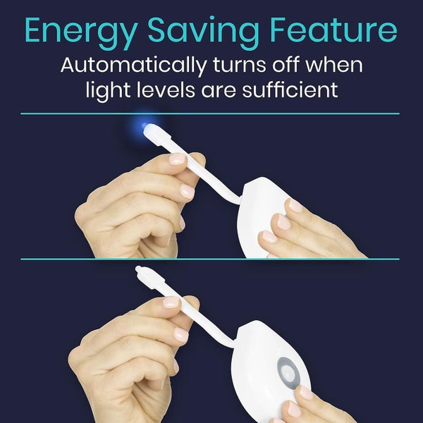 Toilet Bowl Light Night Motion Sensor Activated Device Ultra Slim Flexible Nig Carousel 5