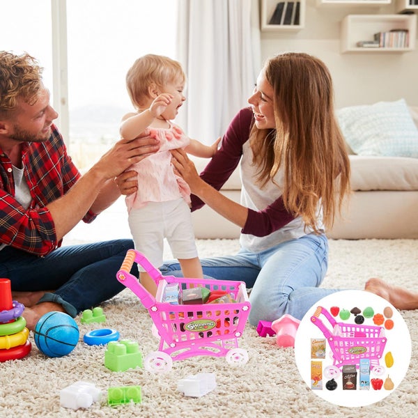 Toys Infants Kids Grocery Cart Baby Trolley Children Shopping Cart Kids Shoppi Carousel 2