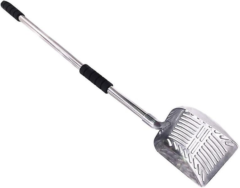 Cat Litter Box Telescopic Handle Bucket Pet Supplies Cat Litter Shovel Black- Carousel 1