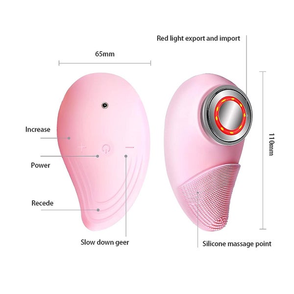 Face Scrubber Cleansing Brush Electric Facial Exfoliating Silicone Waterproof Carousel 2