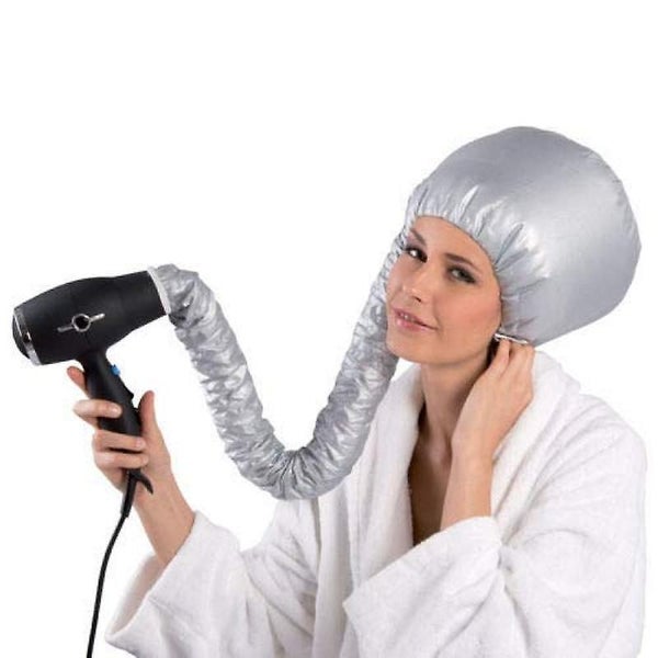 Portable Soft Hair Drying Cap Bonnet Hood Hat Blow Dryer Attachment Curlformers Carousel 1