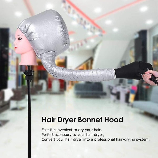 Portable Soft Hair Drying Cap Bonnet Hood Hat Blow Dryer Attachment Curlformers Carousel 5
