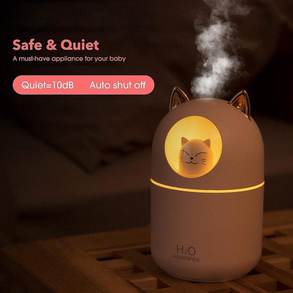 Cat Humidifier Cool Mist Humidifier For Homecute Cat Night Light For Bedroom E Carousel 4