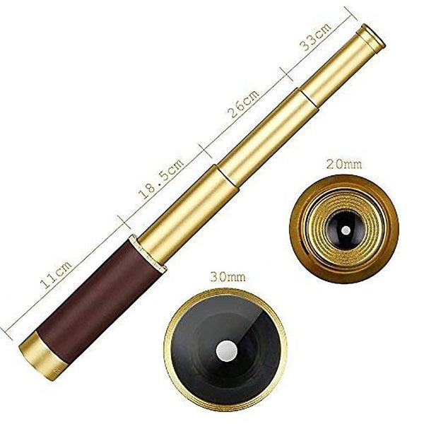 Retro Pirate Telescope Zoomable 25x30 Pocket Monocular For Kids Carousel 1