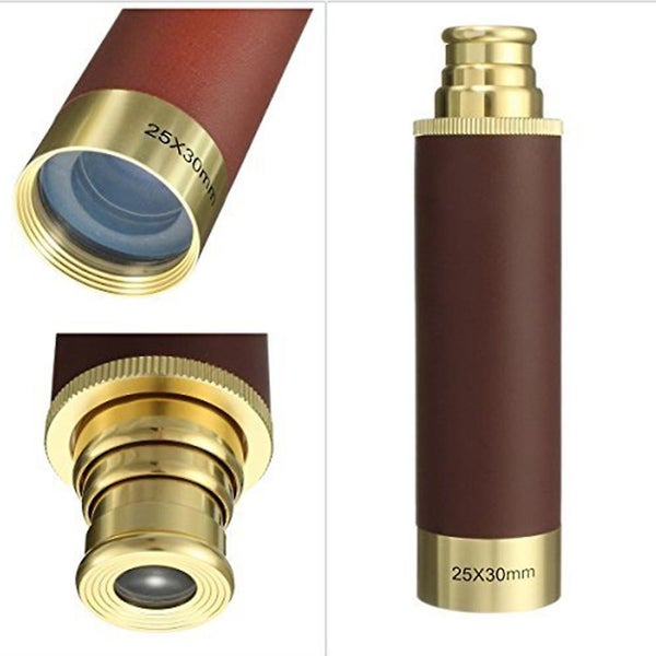 Retro Pirate Telescope Zoomable 25x30 Pocket Monocular For Kids Carousel 2
