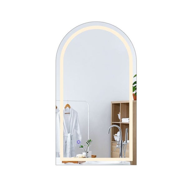 Goslash Picks Led Wall Mirror Arch Anti-fog Bathroom Mirrors Makeup Light 50x... Carousel 2